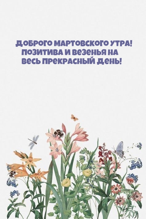 Доброго мартовского утра! Позитива и везенья