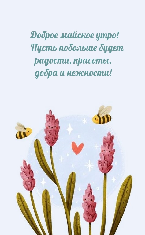 Доброе майское утро! Пусть побольше будет радости, красоты