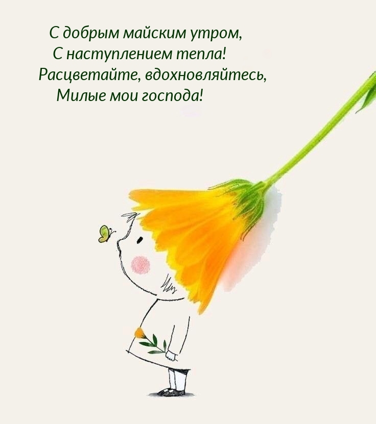 С добрым майским утром, с наступлением тепла!