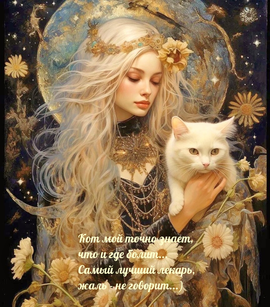 Кот мой точно знает, что и где болит…