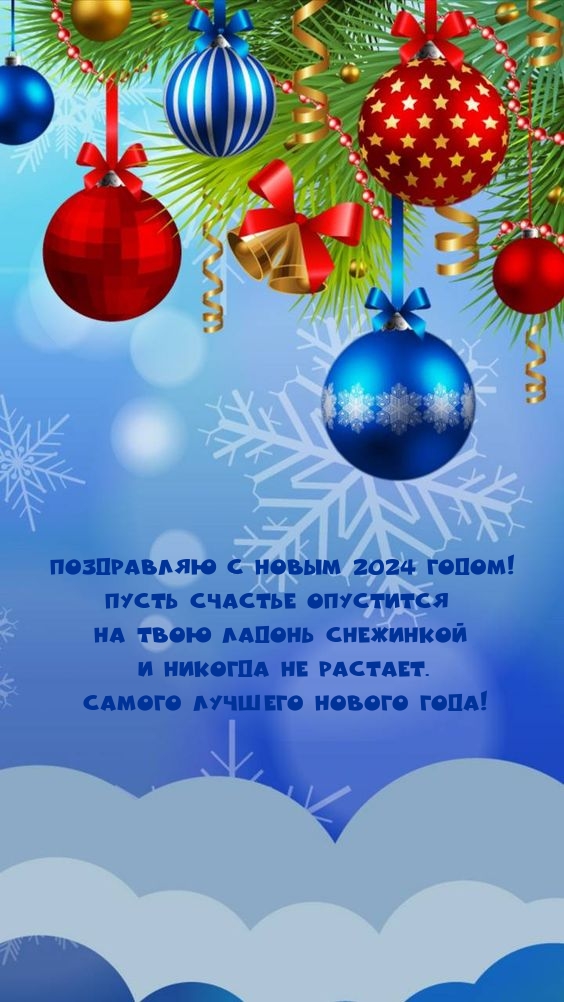 Поздравляю с Новым 2024 годом!