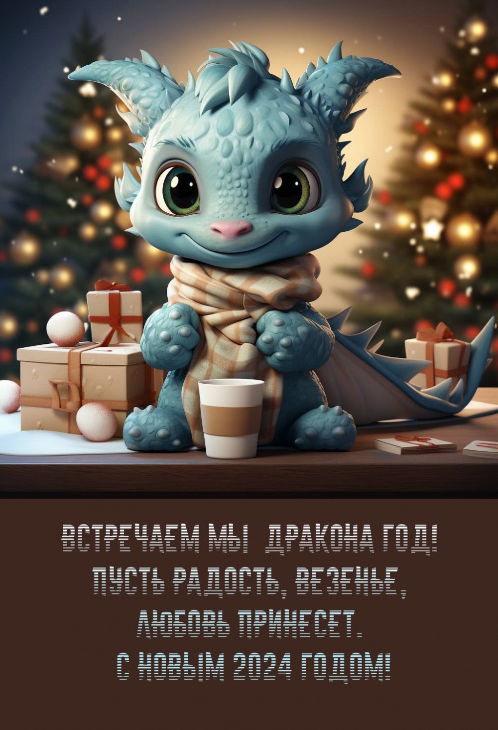С Новым 2024 Годом! Встречаем мы Дракона год!