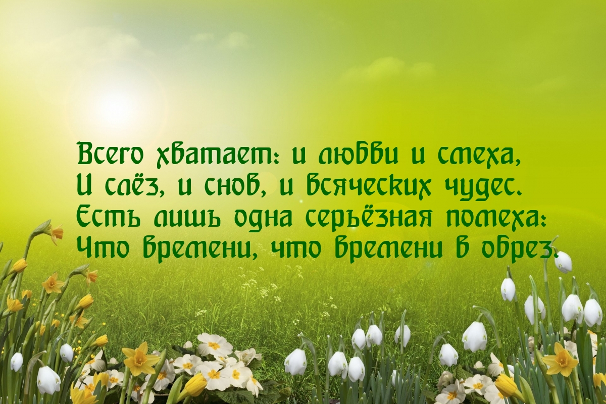 Всего хватает: и любви и смеха