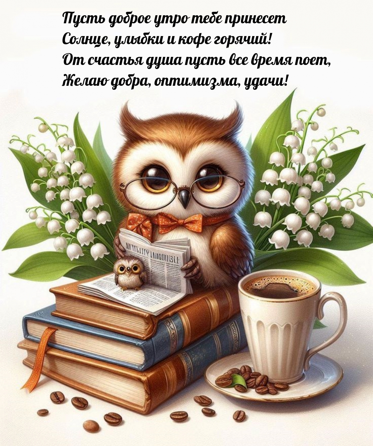 Пусть доброе утро тебе принесет Солнце, улыбки и кофе горячий!