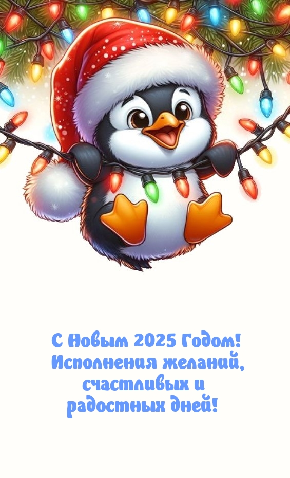 С Новым 2025 Годом! Исполнения желаний, счастливых дней!