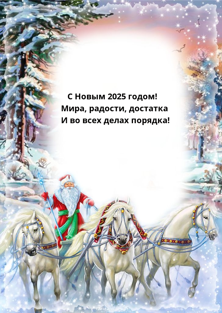 С Новым 2025 годом! Мира, радости, достатка и во всех делах порядка!