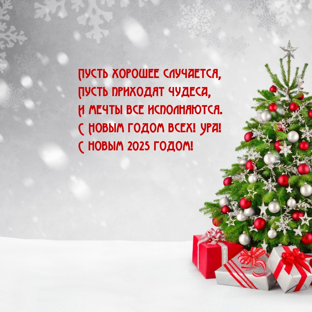 С Новым годом всех! Ура! С новым 2025 годом!