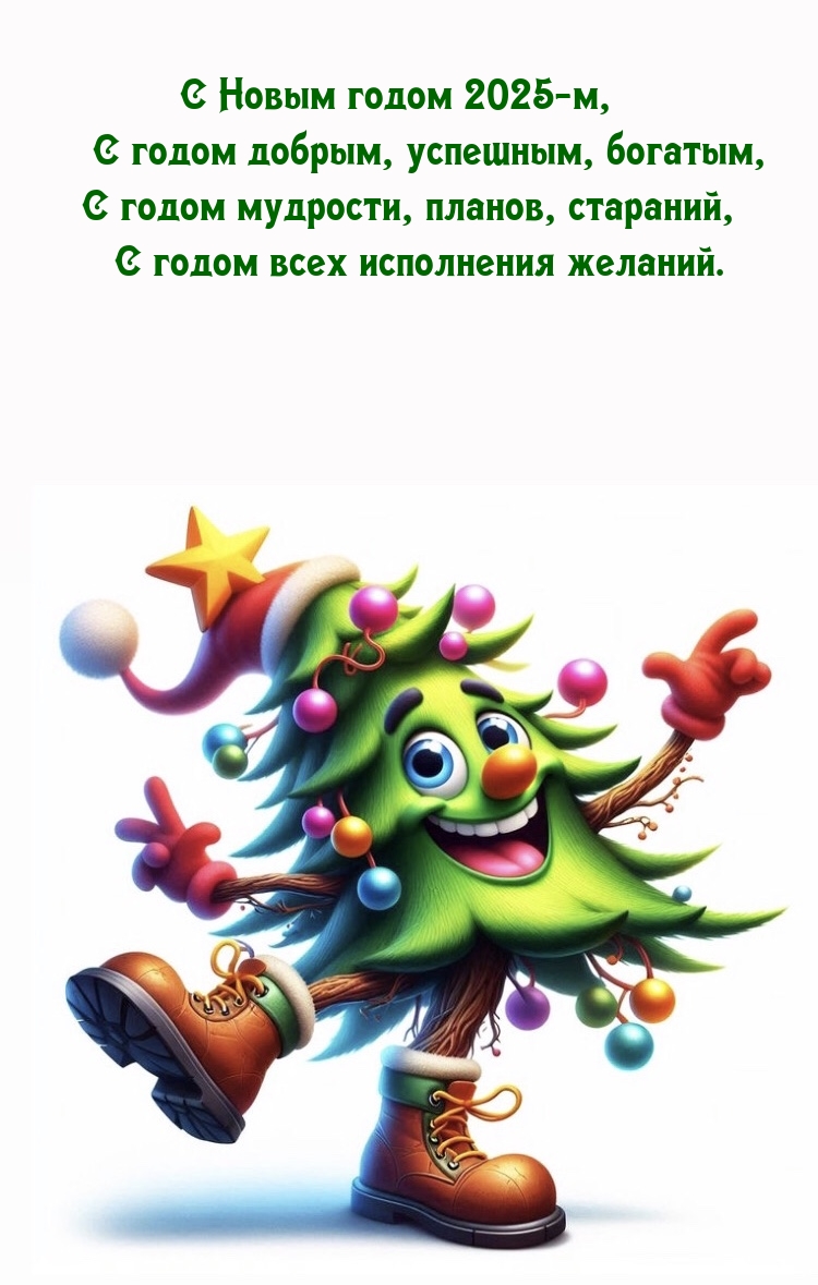 С Новым годом 2025-м, с годом добрым, успешным, богатым