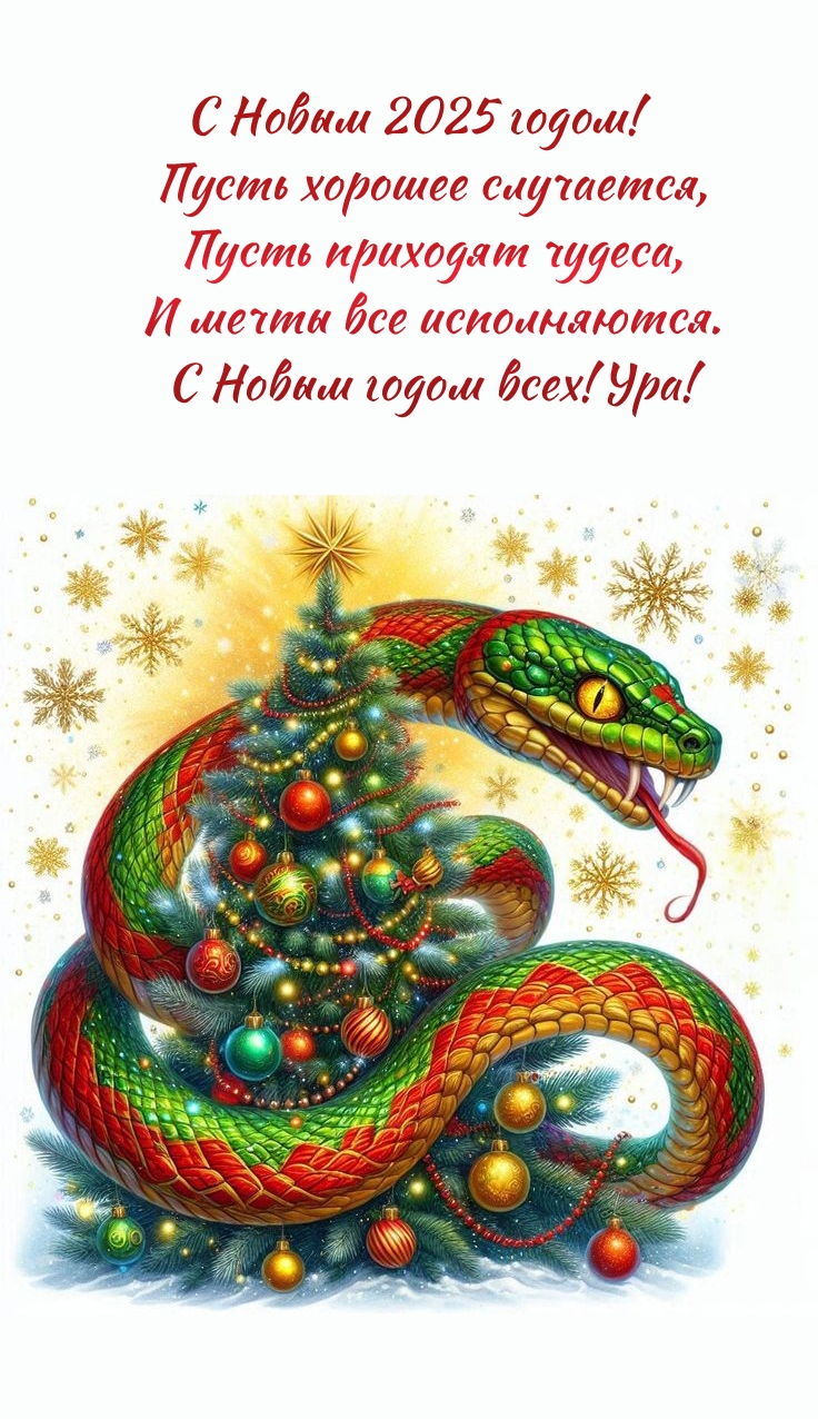 С Новым 2025 годом! Пусть хорошее случается, пусть приходят чудеса