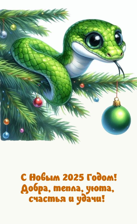 С Новым 2025 Годом! Добра, тепла, уюта, счастья и удачи!