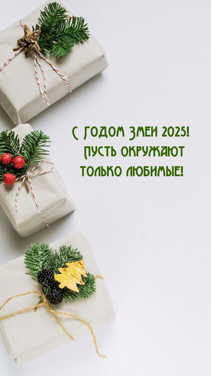 С Годом Змеи 2025! Пусть окружают только любимые!
