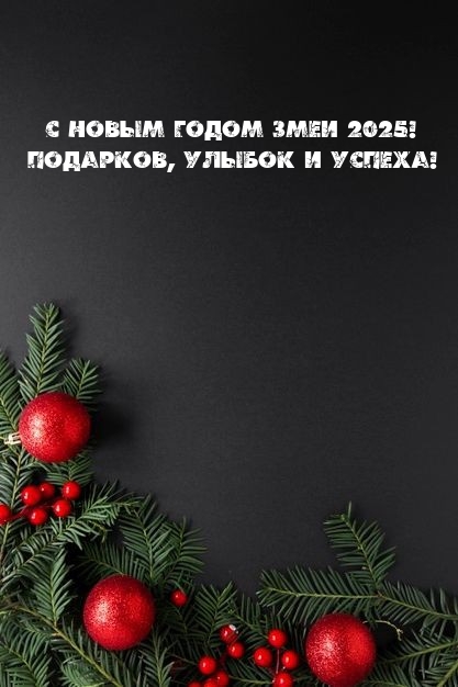 С Новым Годом Змеи 2025! Подарков, улыбок и успеха!