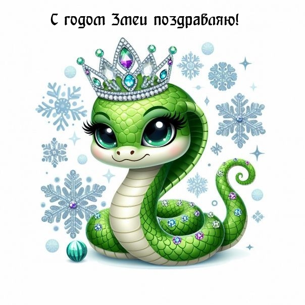 С годом Змеи поздравляю!