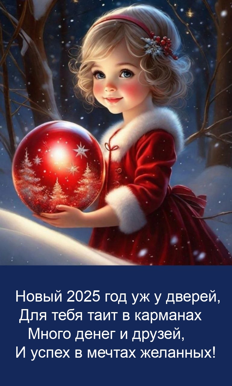 Новый 2025 год уж у дверей, для тебя таит в карманах
