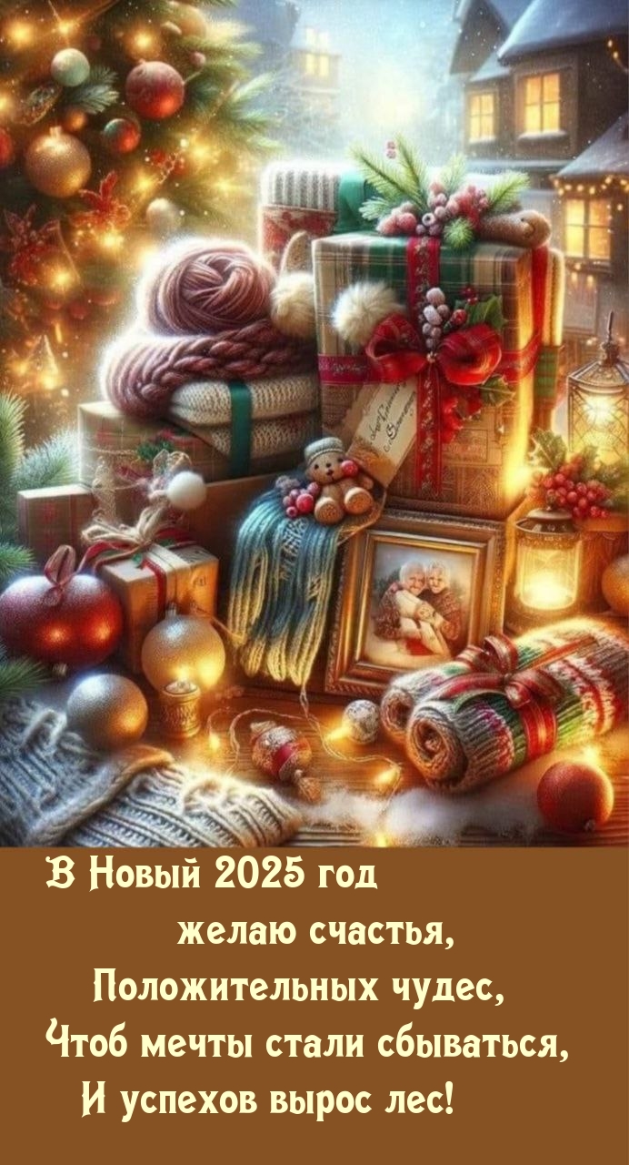 В Новый 2025 год желаю счастья, положительных чудес