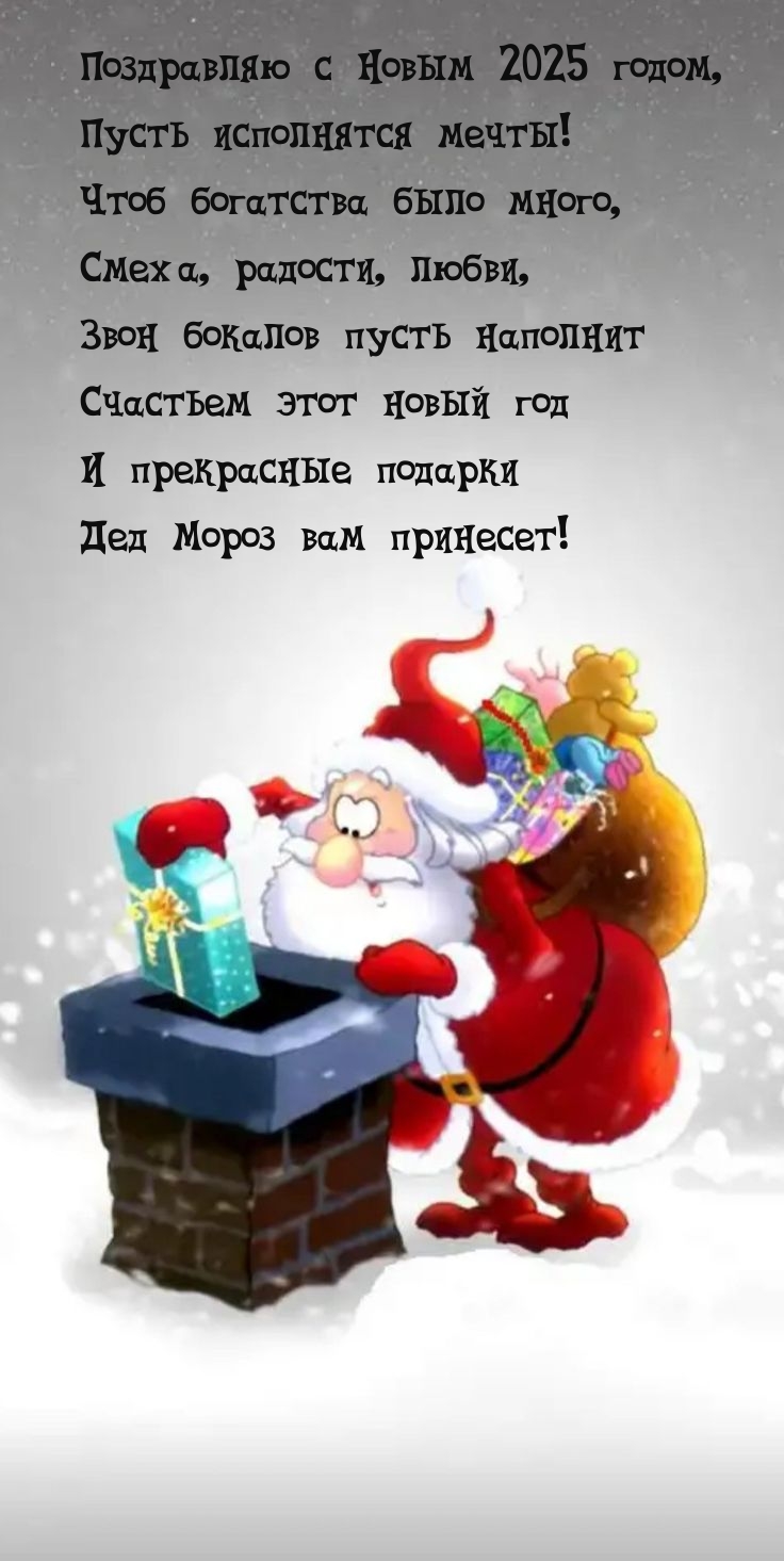 С Новым 2025 годом, пусть исполнятся мечты!