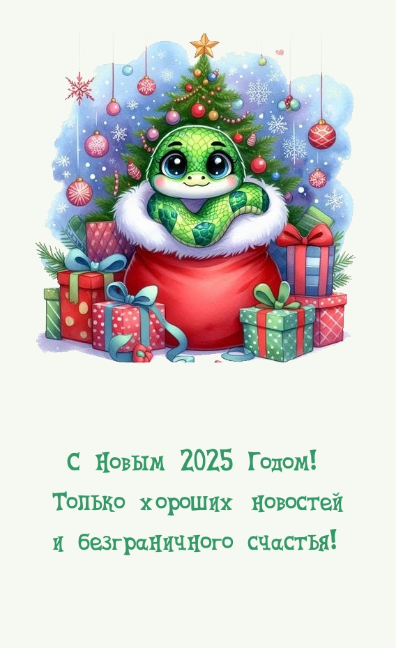 С Новым 2025 Годом! Хороших новостей и безграничного счастья!