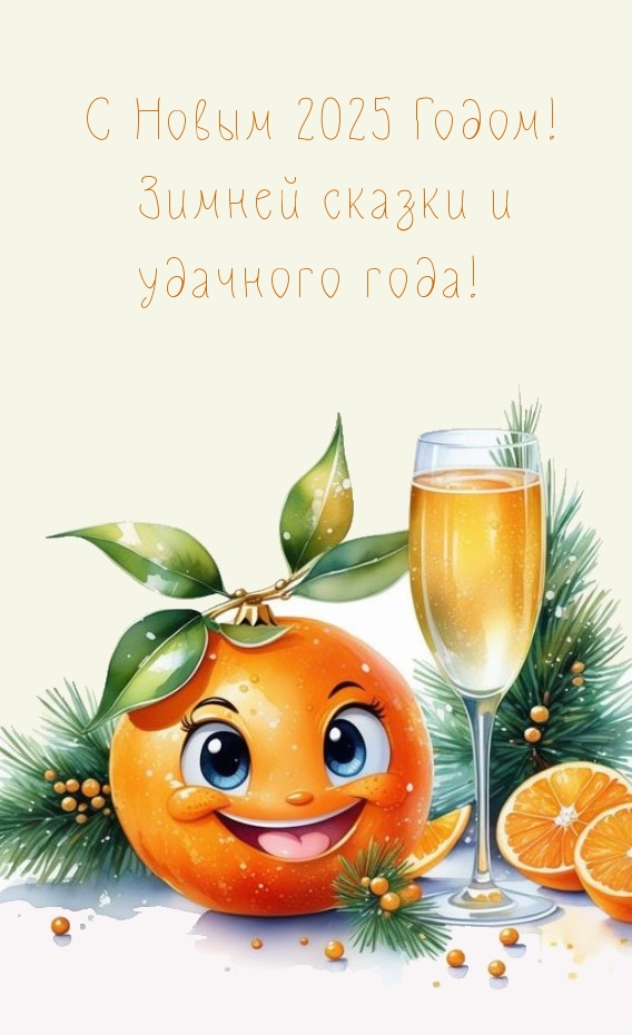 С Новым 2025 Годом! Зимней сказки и удачного года!