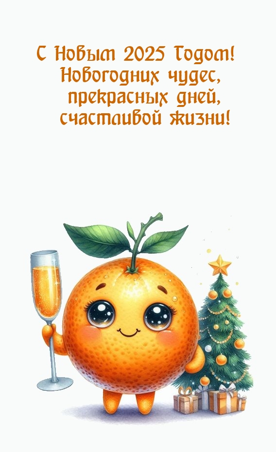 С Новым 2025 Годом! Новогодних чудес, прекрасных дней