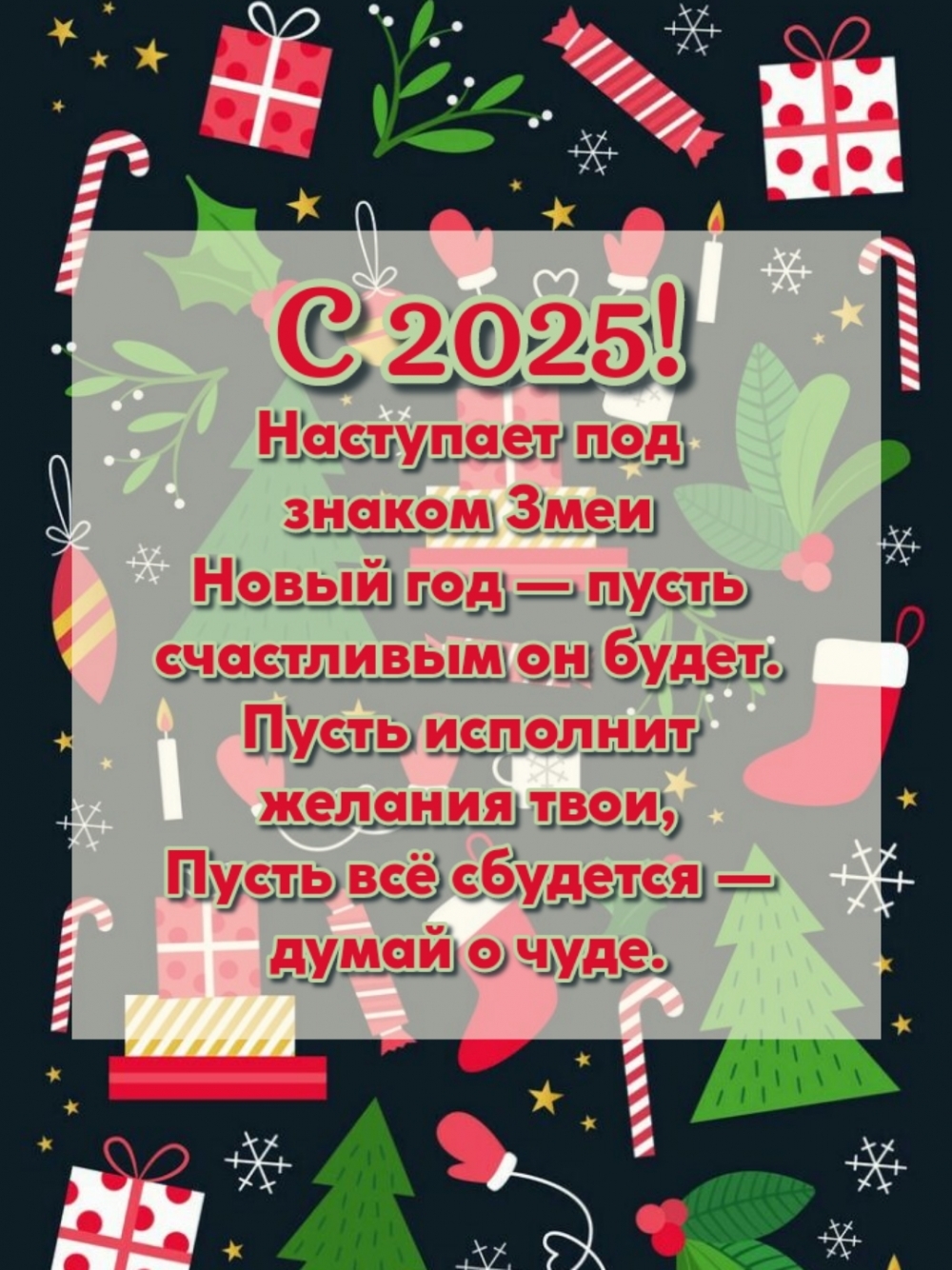 Наступает под знаком Змеи Новый год — пусть счастливым он будет.