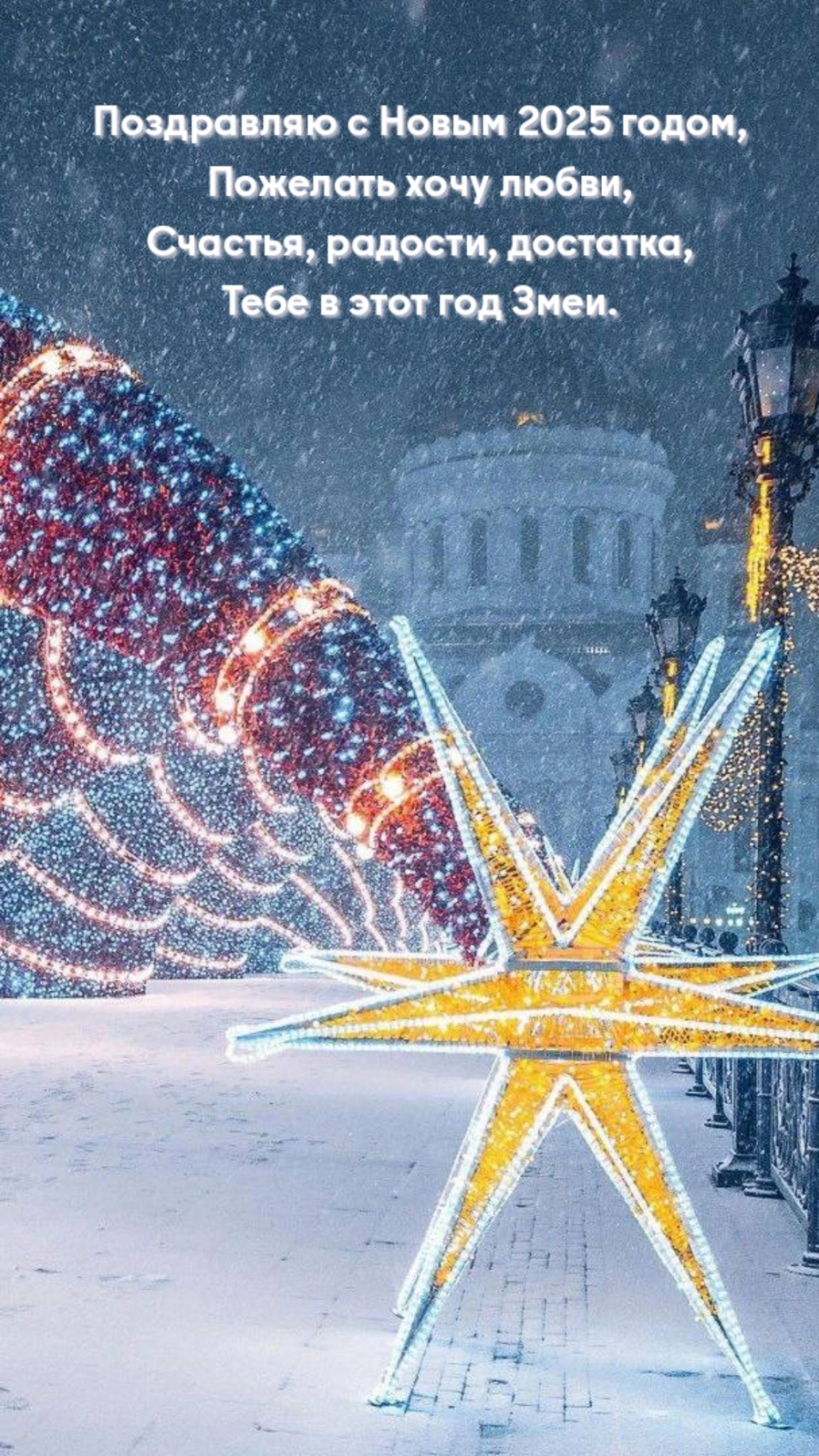 Поздравляю с Новым 2025 годом, пожелать хочу любви