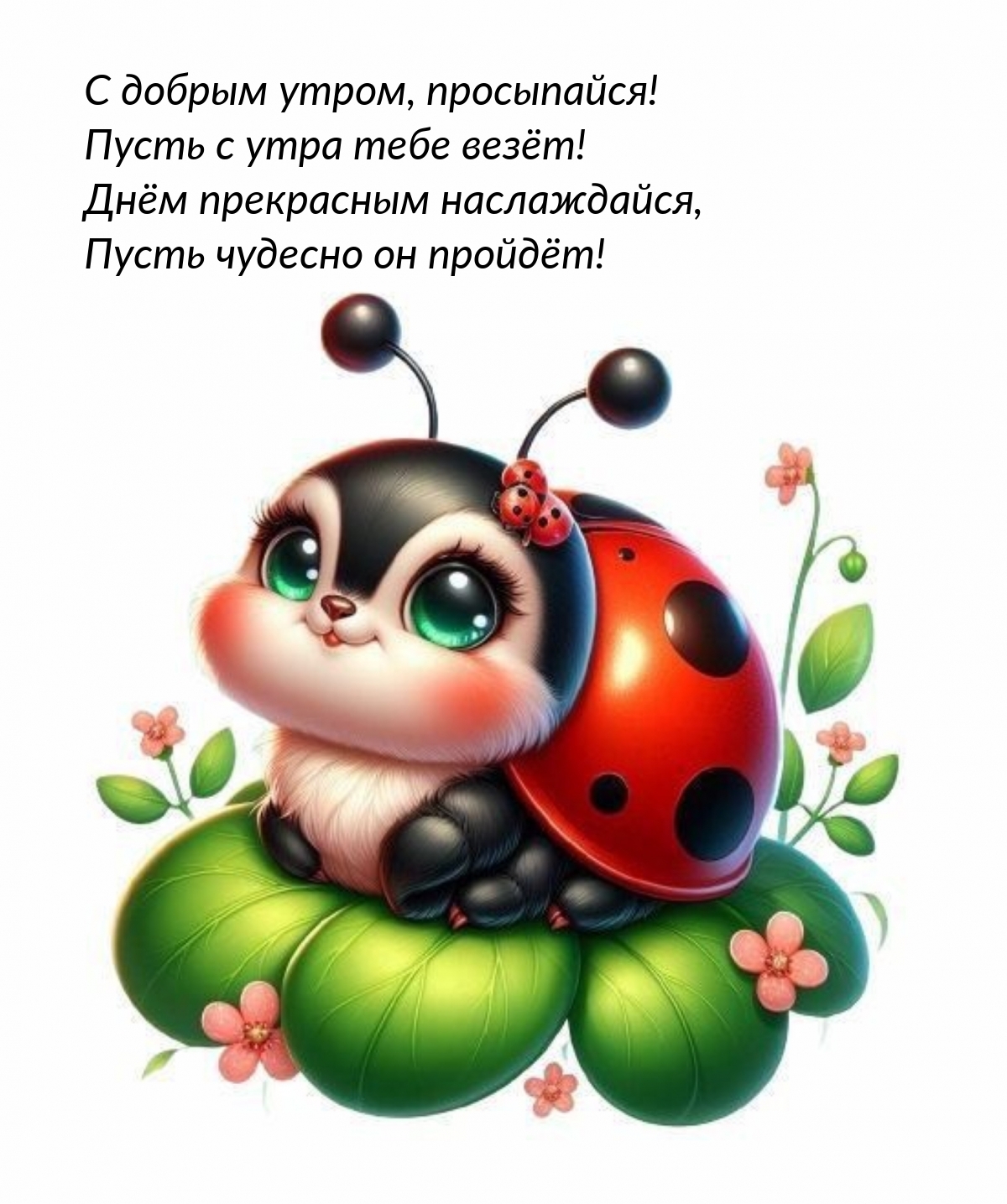 С добрым утром, просыпайся! Пусть с утра тебе везёт!