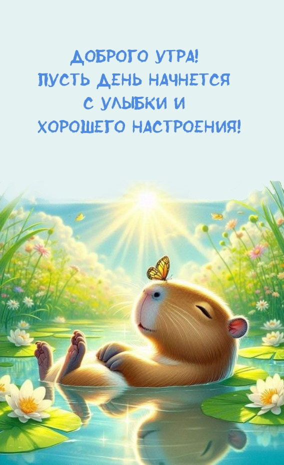 Доброго утра! Пусть день начнется с улыбки