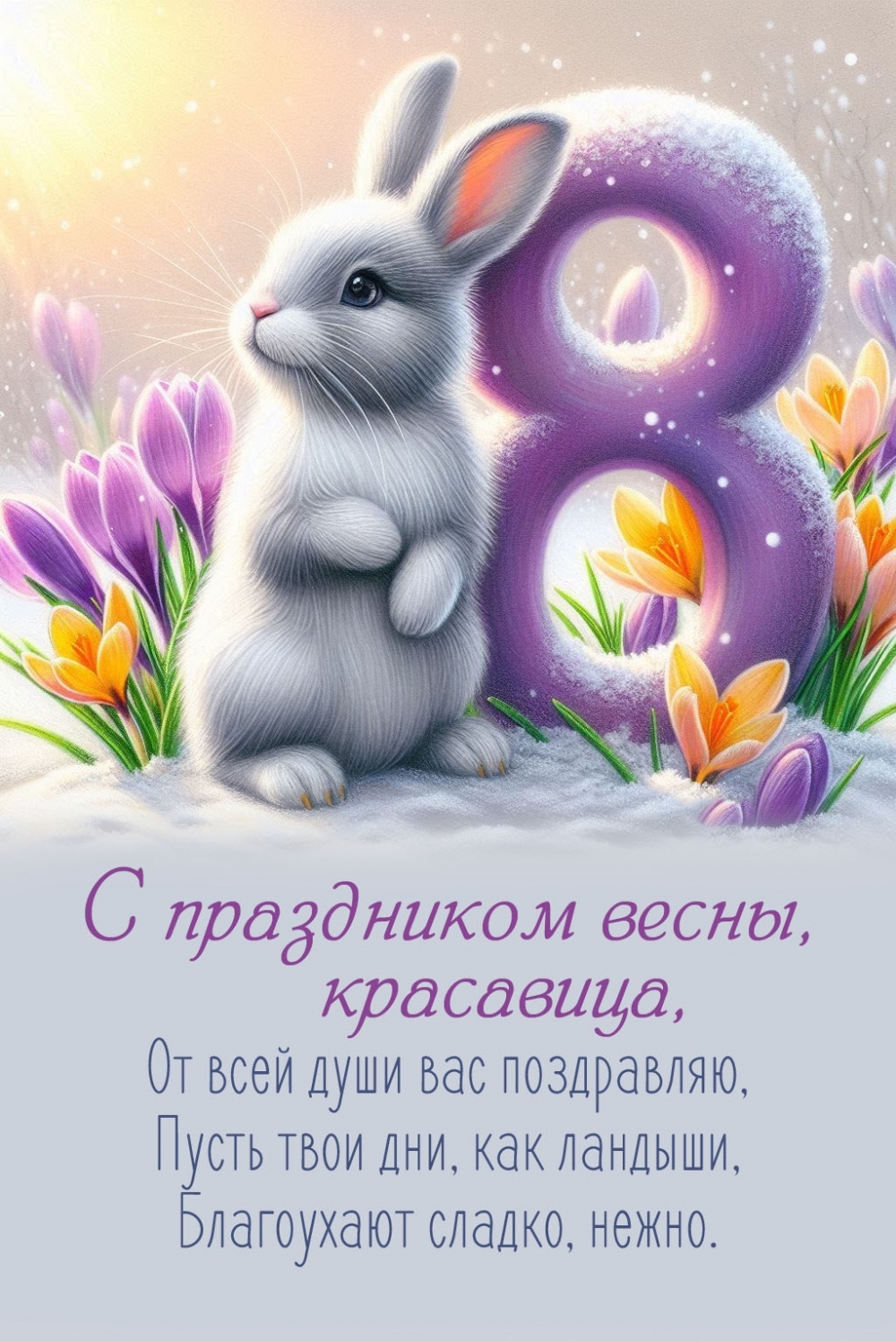 С 8 марта, красавица!