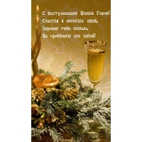 Счастья и веселых дней! С наступающим!