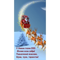 С Новым годом 2021! Желаю всем добра!