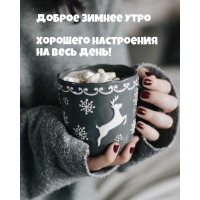 Доброе зимнее утро! Хорошего настроения На весь день!