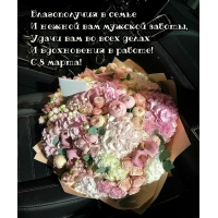 Благополучия в семье И нежной вам мужской заботы!