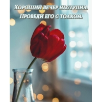 Хороший вечер наступил. Проведи его с толком.