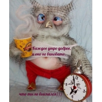 Каждое утро доброе, и оно не виновато, что ты не выспался)))