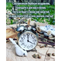 С воскресеньем Вербным поздравляю
