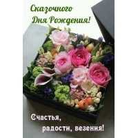 Счастья, радости, везения! Сказочного дня рождения!