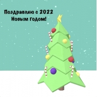 Поздравляю с 2022 Новым годом!