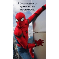 Я буду вдали от дома, но не прощаюсь.