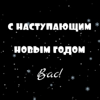 С наступающим новым годом вас!
