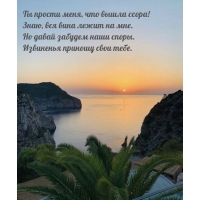 Ты прости меня, что вышла ссора!