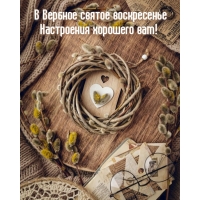 В Вербное святое воскресенье настроения хорошего вам!