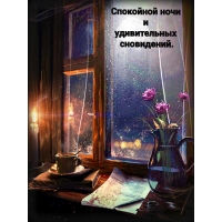 Спокойной ночи и удивительных сновидений.