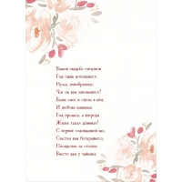 Вашей свадьбе ситцевой Год один исполнился.