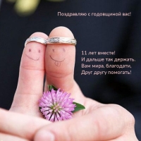 Поздравляю с годовщиной вас! 11 лет вместе!