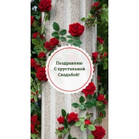 Поздравляю с хрустальной Свадьбой!