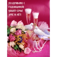 Поздравляю с годовщиной! Вашей семье Уже 16 лет!