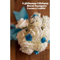 В Двадцатую Годовщину желаю безмерного счастья и любви!