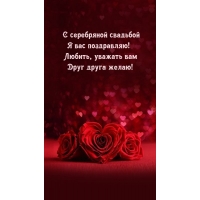 С серебряной свадьбой я вас поздравляю!