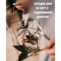 Сегодня вам 30 лет! С Годовщиной, Дорогие!