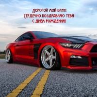 Дорогой мой брат! Сердечно поздравляю тебя с днём рождения!